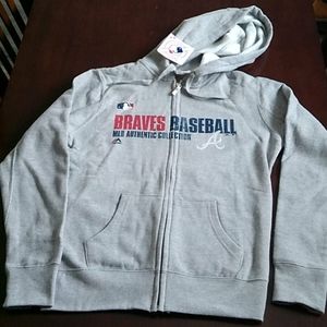 Atlanta Braves women's zip up hoodie, small